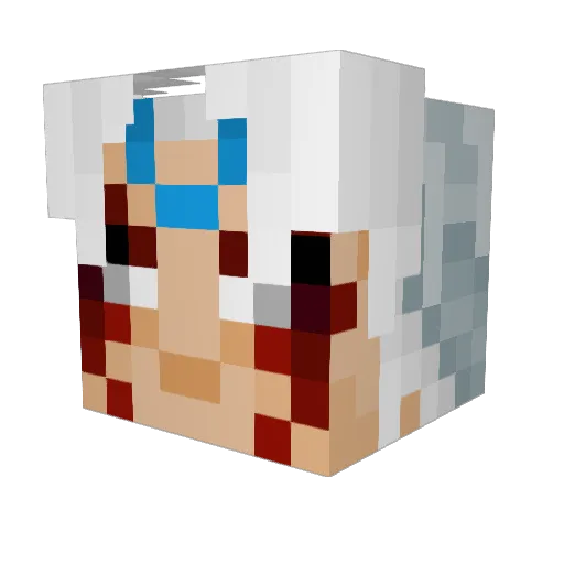 YaNameGame Minecraft avatar head, 3D render
