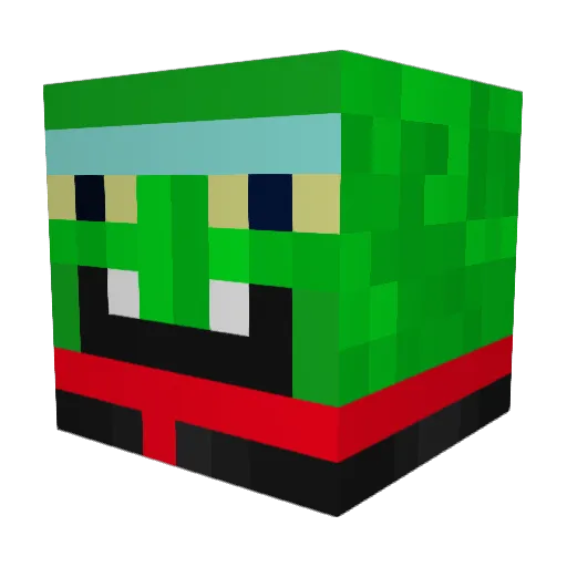 YaNanThik Minecraft avatar head, 3D render