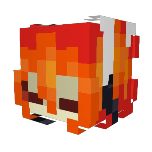YaNeVasya Minecraft avatar head, 3D render