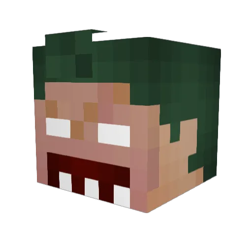 YaNikitka Minecraft avatar head, 3D render
