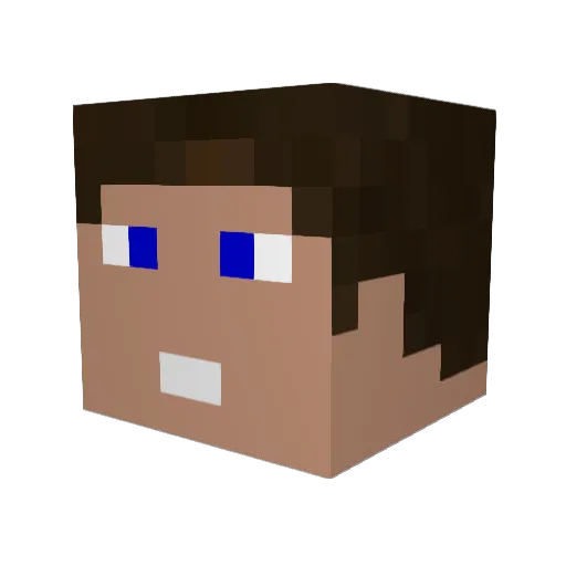YaThoMeyYT Minecraft avatar head, 3D render
