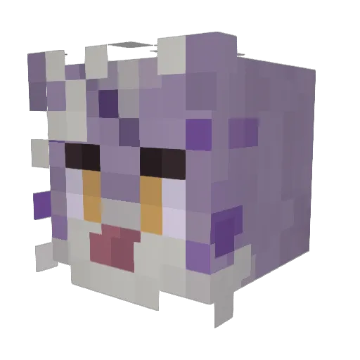 YaTnTaY Minecraft avatar head, 3D render