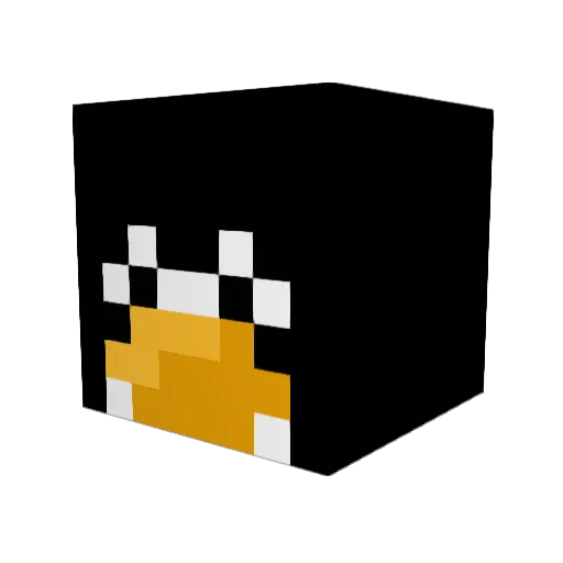 YaWayn Minecraft avatar head, 3D render