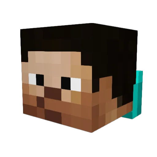 YaWiZz Minecraft avatar head, 3D render