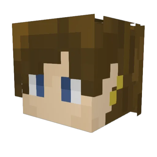 Ya_Boi_Haru Minecraft avatar head, 3D render