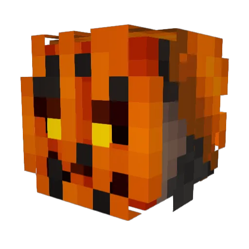 YaaBraykE Minecraft avatar head, 3D render