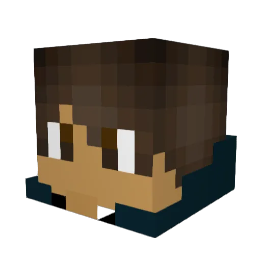Yaaaaaarp Minecraft avatar head, 3D render