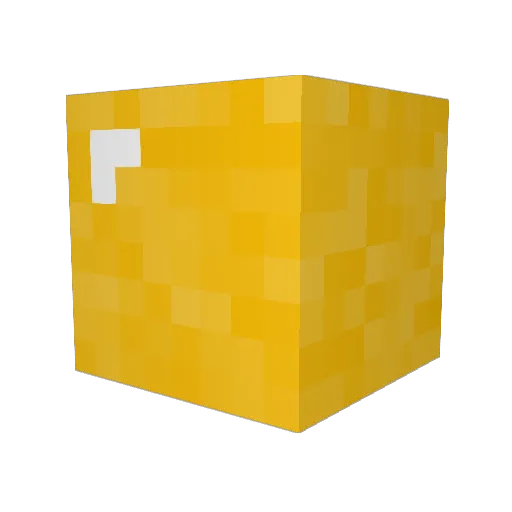 Yaanstar Minecraft avatar head, 3D render