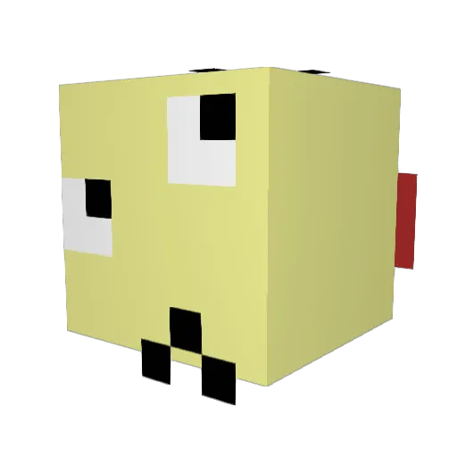 Yabaloogy Minecraft avatar head, 3D render