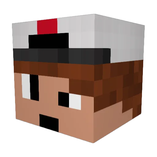 Yabo56 Minecraft avatar head, 3D render