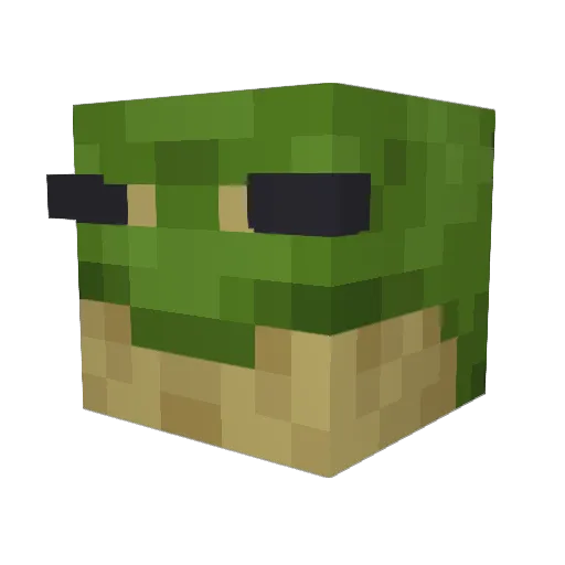 YaboiKarma Minecraft avatar head, 3D render