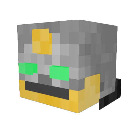 Yaboibigturd Minecraft avatar head, 3D render