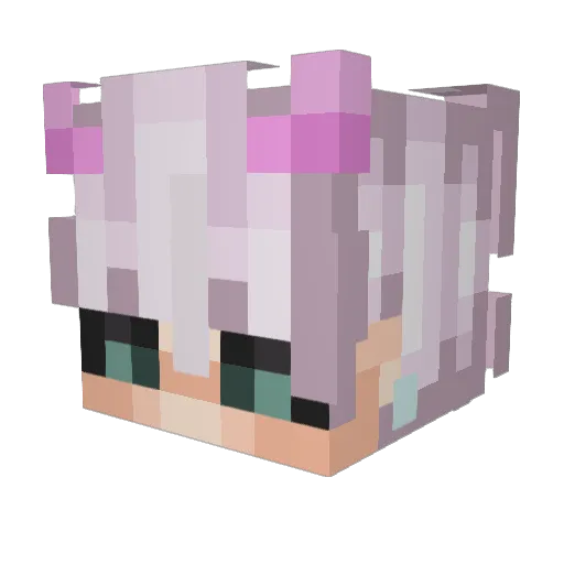Yacboob Minecraft avatar head, 3D render