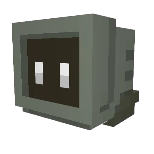 Yaccers Minecraft avatar head, 3D render