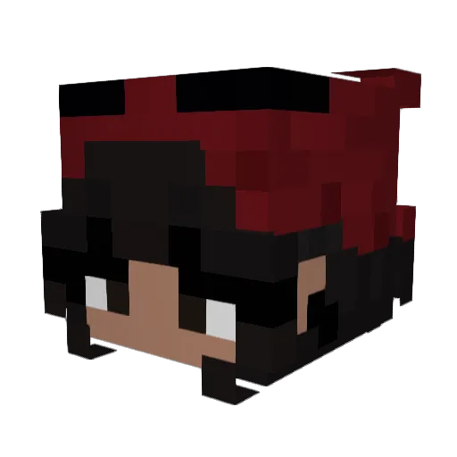 YaciN185 Minecraft avatar head, 3D render