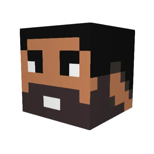 Yacine65439 Minecraft avatar head, 3D render