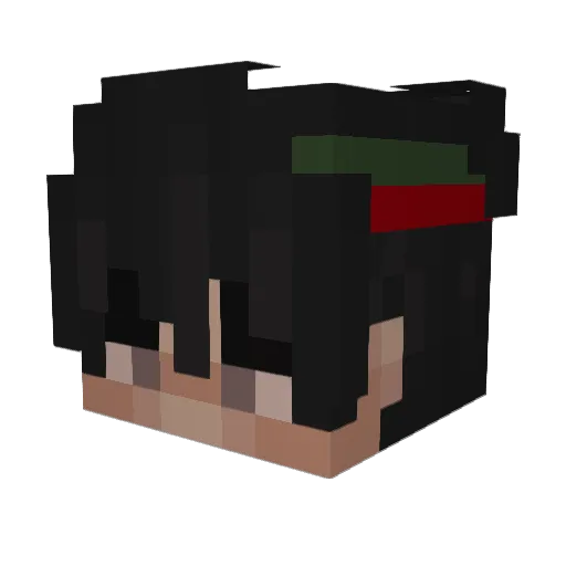 YacineD_K Minecraft avatar head, 3D render