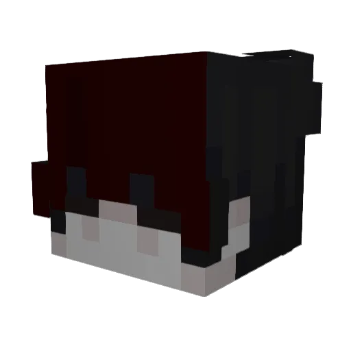 Yacrom Minecraft avatar head, 3D render