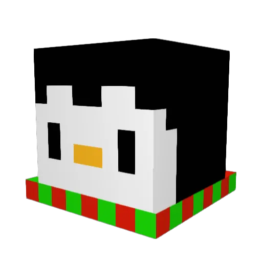 Yacuties Minecraft avatar head, 3D render
