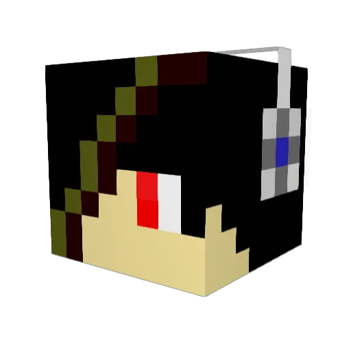 Yadcom Minecraft avatar head, 3D render