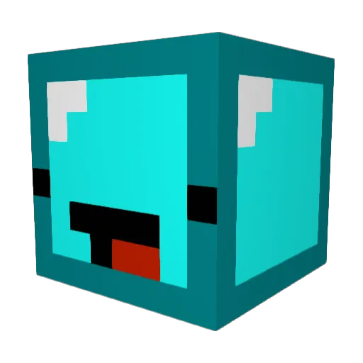 Yadie Minecraft avatar head, 3D render