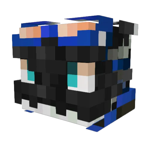 Yadskd Minecraft avatar head, 3D render