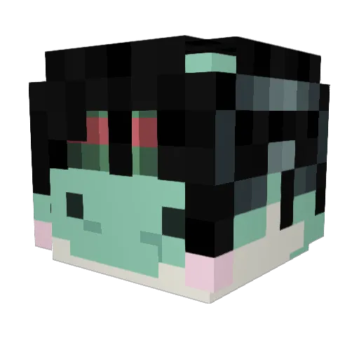 Yadyelub Minecraft avatar head, 3D render