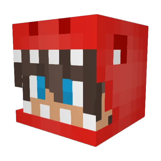 Yae_Mikoo Minecraft avatar head, 3D render
