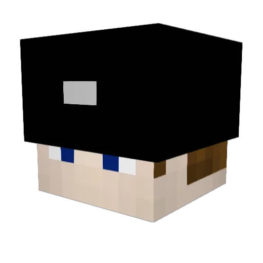 YaegerAcklay Minecraft avatar head, 3D render