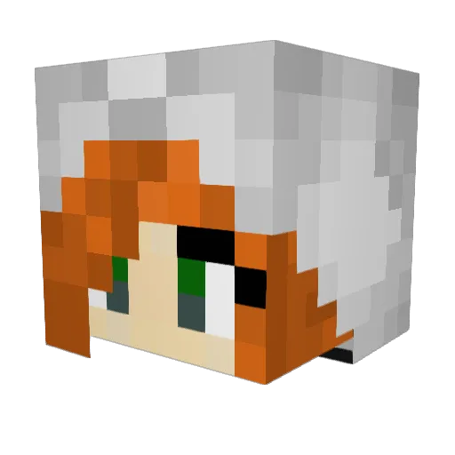 Yaeli123 Minecraft avatar head, 3D render