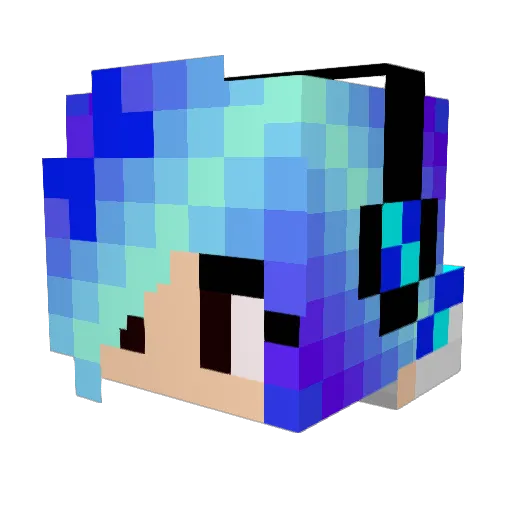 YagSo Minecraft avatar head, 3D render