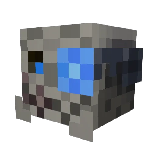 Yagada_k Minecraft avatar head, 3D render