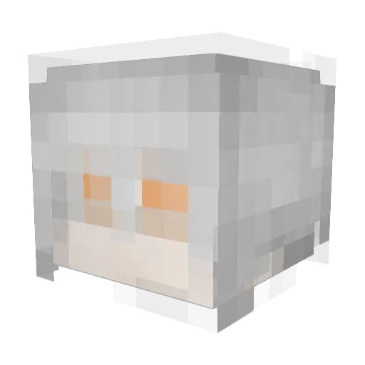 YagamiZC Minecraft avatar head, 3D render