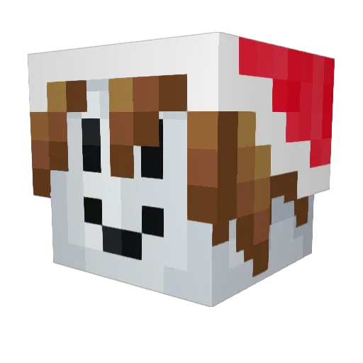 Yagga Minecraft avatar head, 3D render