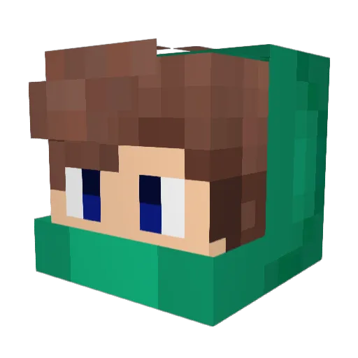 Yagiz_HG Minecraft avatar head, 3D render