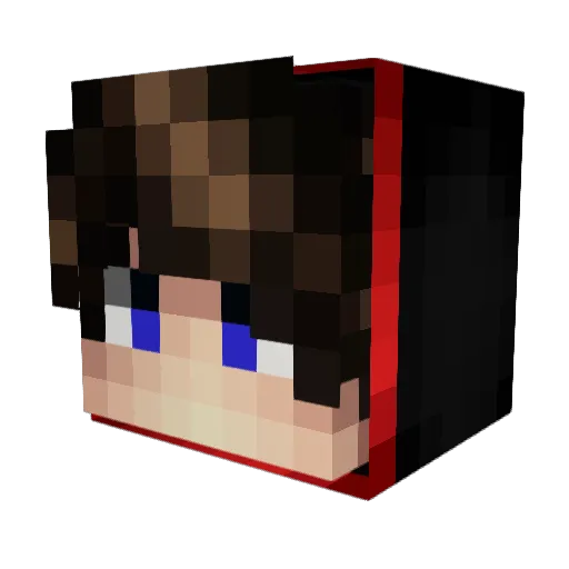 Yagizerdal22 Minecraft avatar head, 3D render