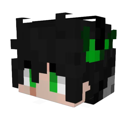 YagoPag Minecraft avatar head, 3D render