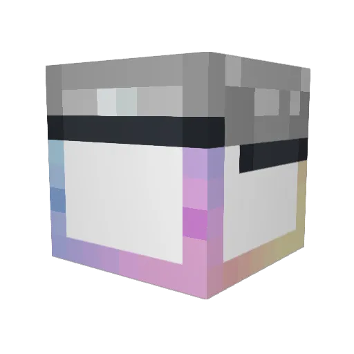 Yagor Minecraft avatar head, 3D render
