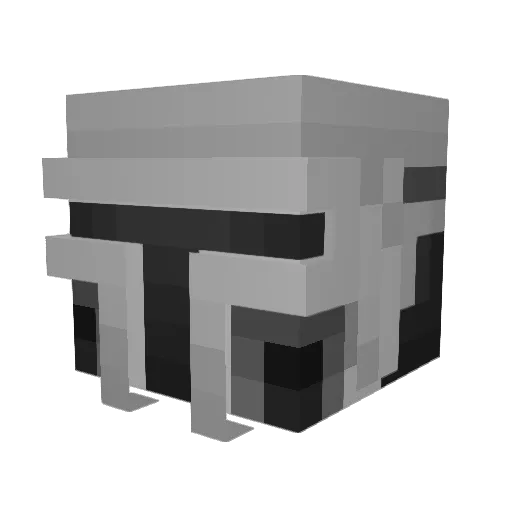 Yahee Minecraft avatar head, 3D render