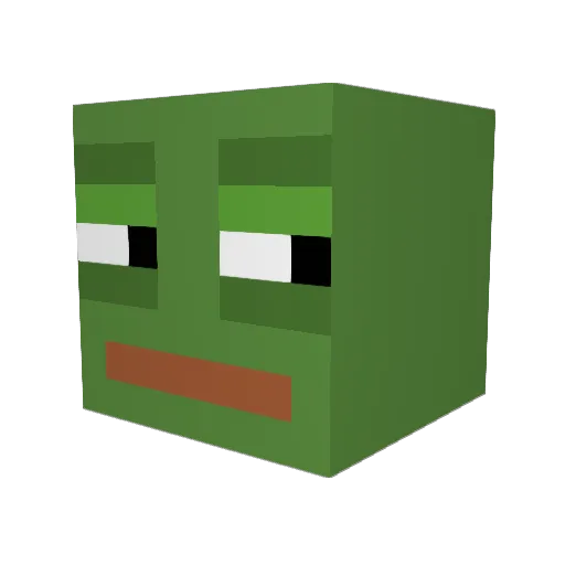 Yahia Minecraft avatar head, 3D render