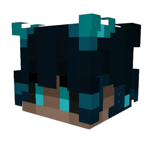 Yahiir777 Minecraft avatar head, 3D render