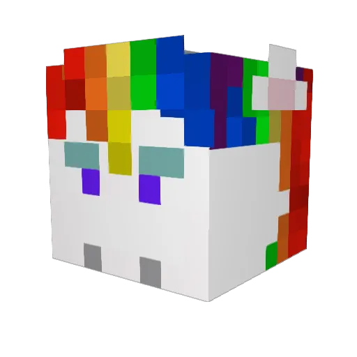 Yahkeb Minecraft avatar head, 3D render