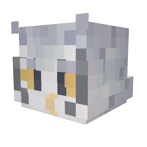 Yaho_owl Minecraft avatar head, 3D render