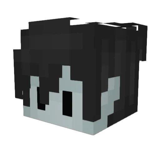 Yahoccu Minecraft avatar head, 3D render