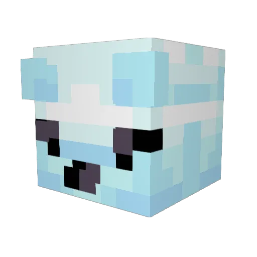 Yahshuah Minecraft avatar head, 3D render