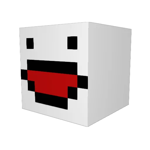 YahyaCaner Minecraft avatar head, 3D render