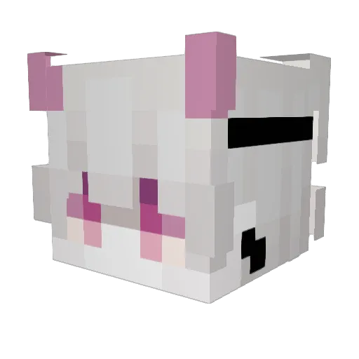Yaicss_Meoz Minecraft avatar head, 3D render