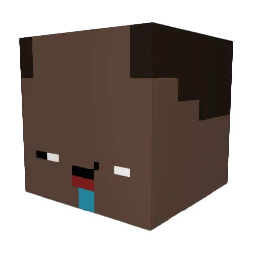 YaitoSlona Minecraft avatar head, 3D render