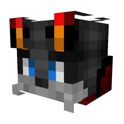 Yaji323 Minecraft avatar head, 3D render