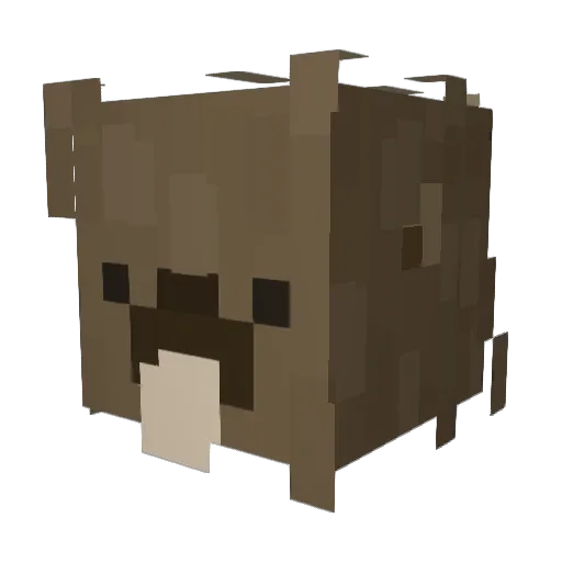 Yak3pe3 Minecraft avatar head, 3D render